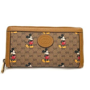 Gucci round long wallet canvas